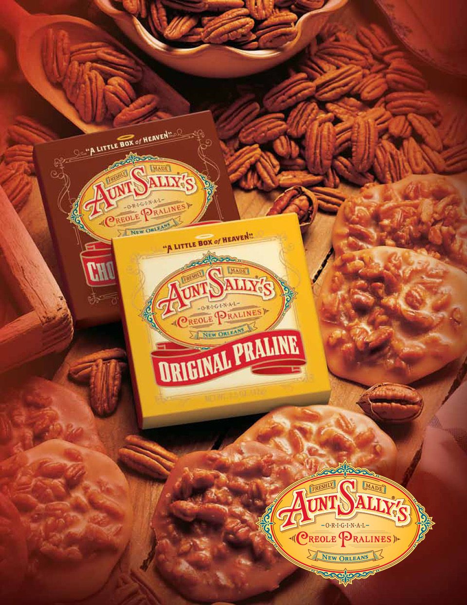 Aunt Sally's Original Pralines ad