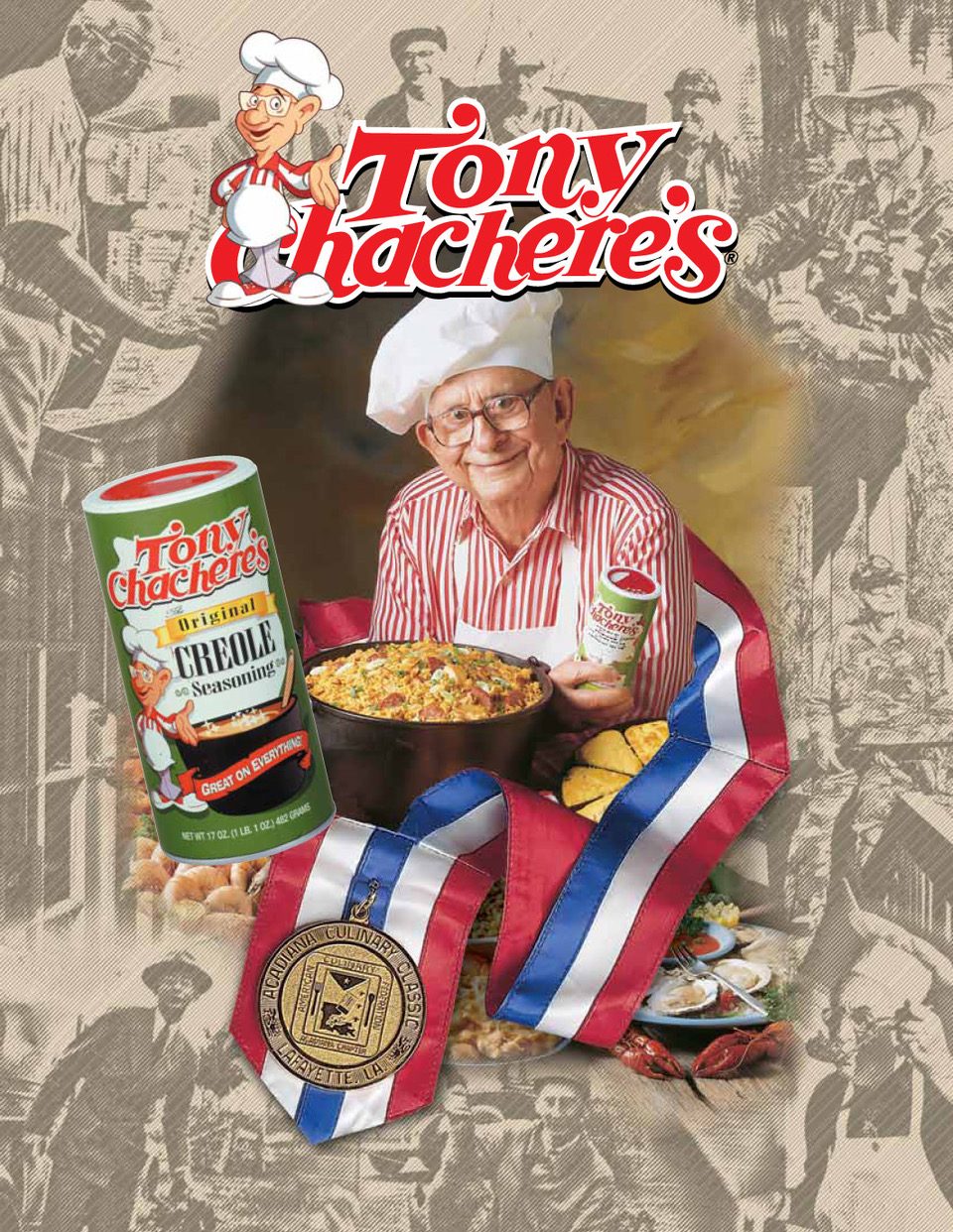 Tony Chachere's Creole seasoning ad